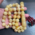 Handmade Amber Misbaha Tasbih Islamic Prayer Beads 14mm 74 5g