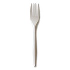 Boardwalk Forkppmw 5 51  Mediumweight Fork Cutlery - White  1000 ct  New