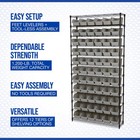 Strongway 12-tier Single-side Wire Shelving Unit With 66 Bins  39 5in l X