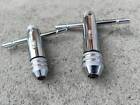 Us Stock 2pcs Ratchet T Handle Tap Wrench  Adjustable  Bar Holder Ratcheting Tap