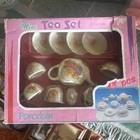Porcelain Mini Tea Set 13 Pcs Pretend Play Dish   Tea Set Boxed Vintage 1991