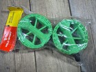 Old School Bmx Pedals 1 2    Threads Round Lolipop Green Pedals Nos Freestyle Race