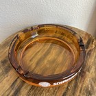 Vintage Amber Glass Schneider Weisse - Bavarian   German Beer  Ashtray