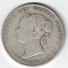 Newfoundland 1894 50 Cents Half Dollar Victoria Sterling Silver Canadian Coin