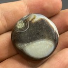 Ancient Natural Agate  Tibetan Lukmik Goat Eye         Banded Authentic Old Bead 