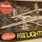 Guillow s Lockheed P-38 Lightning Model Kit Black  Small