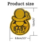 Baby In Car Sign  Removable  Baby Safety Sticker For Cars And Windows  1 Sheet 