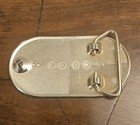 Vintage Silver Gold Tone Belt Buckle Western Look Flowers Leaves Scroll Engraved