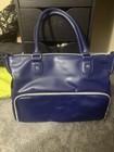Six Pack Fitness Travel Fit Blue Insulated Lunch Bag Set W  4 Containers