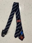 Original Penguin Munsing Wear Men s Tie   Navy gray Striped   New Msrp   55 00