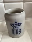 Hb Hofbrauhaus Salt Glaze Beer Stein 1 2pint Hand Crafted Ideal Gift