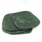 Set Of 4 Genuine Canadian Nephrite Jade Coasters - 3 45  Square