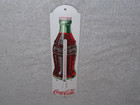 Vintage Coca Cola Bottle 11 3 4  Porcelain Metal Soda  Gasoline Thermometer Sign