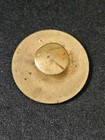 Antique Victorian French Champleve Enamel Floral Motif Button