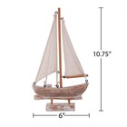 Wooden Sailboat Model Decoration  Mini Wood Sailing Boat Ship Model Handmade    