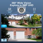 Anran 5mp Security Camera System Wireless Outdoor Color Night Vision 2 Way Audio
