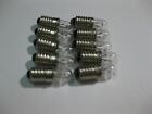Lot Of 10  12v Dc  40ma  Miniature Screw Base Light Bulb E-5 Threaded Base Lamp
