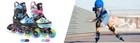 Inline Skates W  Light Up Wheels  Adjustable Roller Blades