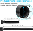 7 Ft Gutter Downspout Extension Pipe - 3  Flexible Drainage Extender   1 Pack