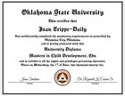 Fully Custom Novelty Diploma Keepsake     Personalized Decorative Certificate