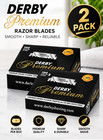 Derby Premiumsingle Edge Razor Blades For Straight Razor 200 Blades