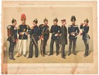 Color Print Of Prussian Soldiers