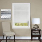 Cordless Window Mini Blinds 1  Slats Room Darkening White Vinyl - 64   length 