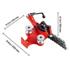 Screw Bench Chain Vise And Hitch Mount Vise Plate Holder 1 8-5 Inch Capacity
