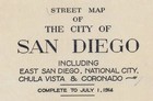 1914 Map Of San Diego California