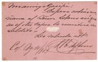 Uruguay  1903  Postal Stationery  Colonia To Argentina