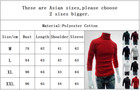 Mens New Turtleneck Pullover Long Sleeve Jumper Top Warm Casual Slim Fit T-shirt