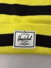 Herschel Supply Co Elmer Toddler Beanie Lemon Black Striped Knit Hat Nwt