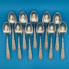 S Kirk   Son Repousse  sterling  C1890  35g  5 O   clock Spoon 5 5    Mono