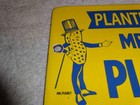 Vintage  planters Mr  Peanut Nut Department  9 5  Porcelain Metal Door Push Sign