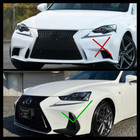 Pair Black Led Daytime Running Lights Drl Lexus Is300 Is350 2017-2020 Animation