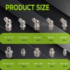 20 Pcs Sae   Metric Grease Fittings Assortment  Hydraulic Grease Gun Fittings Wi