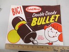 Gold Mine Chocolate Bullet 1960s Ice Cream Store Display Paper Poster Sign