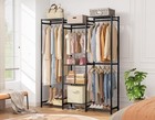 Wardrobe Closet  4 Hanging Spaces Portable Clothes Rack
