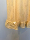 Vintage Yellow Floral Cottagecore Babydoll Slip Dress Cotton Size S