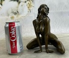 Bronze Sculpture Statue Signed Naked Abstract Modern Art Female Nude Torso Figur