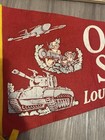 Vintage Post Wwii Us Army War Show Pennant - Rare