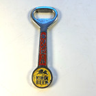 Vintage Kirin Beer Bottle Opener Red Handle Flat Metal Barware Breweriana Japan