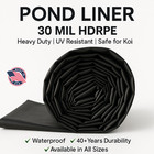 Pond Liner  30 Mill Hdrpe 20x20 Fish Pond pools strong And Durable resistant  K9