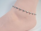 Silver Heart Anklet Infinity Ankle Bracelet 9 10 In Long Dainty Charm Simple New