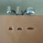 3-piece Smooth Steep Angle Beveler Leather Stamp Set  Stainless Steel Tools