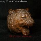 Old Japanese Boxwood Hand Carved Tiger Figure Statue Netsuke Gift Collected 5 Cm