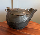 Antique No  7 Cast Iron Stove Kettle Star Lid Swivel Top Wood Coal Stove Primiti