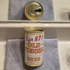 Old Vienna  Early Tab Top Beer Can  Maier  Los Angeles California  glued Seam 