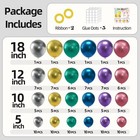 135pcs Metallic Chrome Balloons Garland Arch Kit Wedding  Birthday  Baby Shower