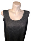 Matty M Top Women s Size Xxl Marbled Black Cold Shoulder Long Sleeve Shirt Tunic